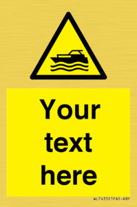 Custom Warning motorised watercraft